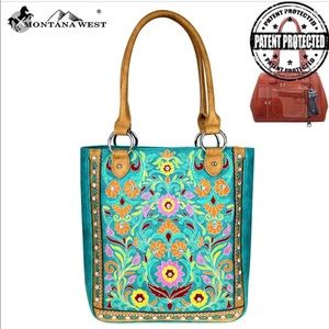 Montana West Embroidered Collection Tote Bag